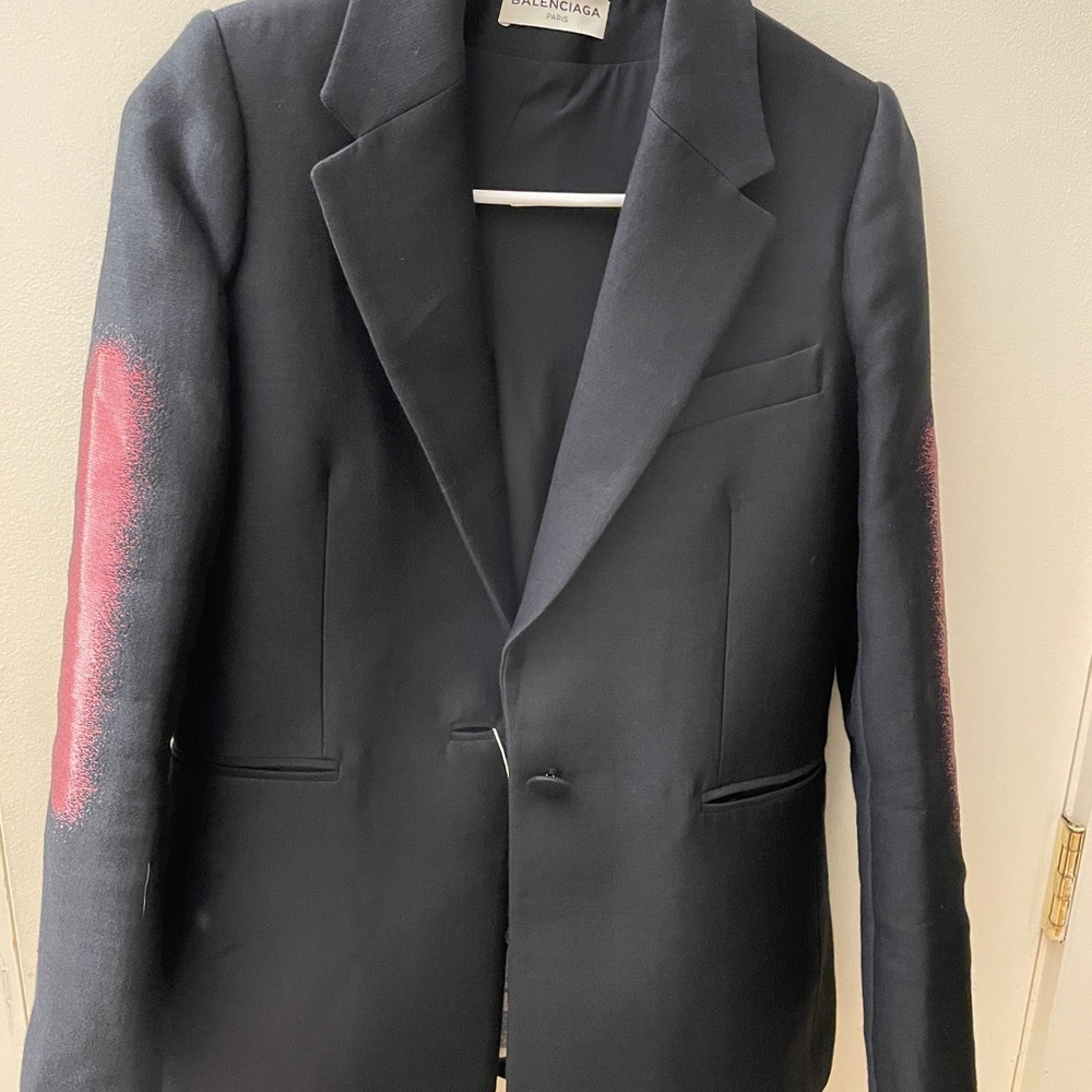 Balenciaga wool blazer black size 38